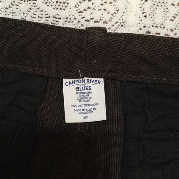 Canyon River Blues Boys Size 31 Husky Brown Shorts - Picture 6 of 7
